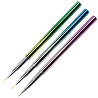 Nail art brush pen 5 pcs/set nail painting draw line pen set art tool colorful electroplating